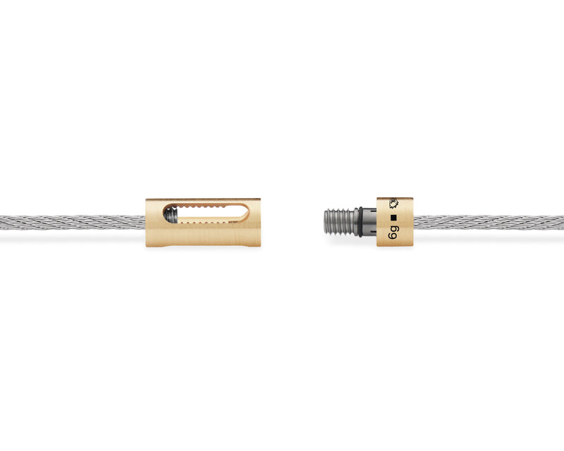 perforated cable bracelet 6g
