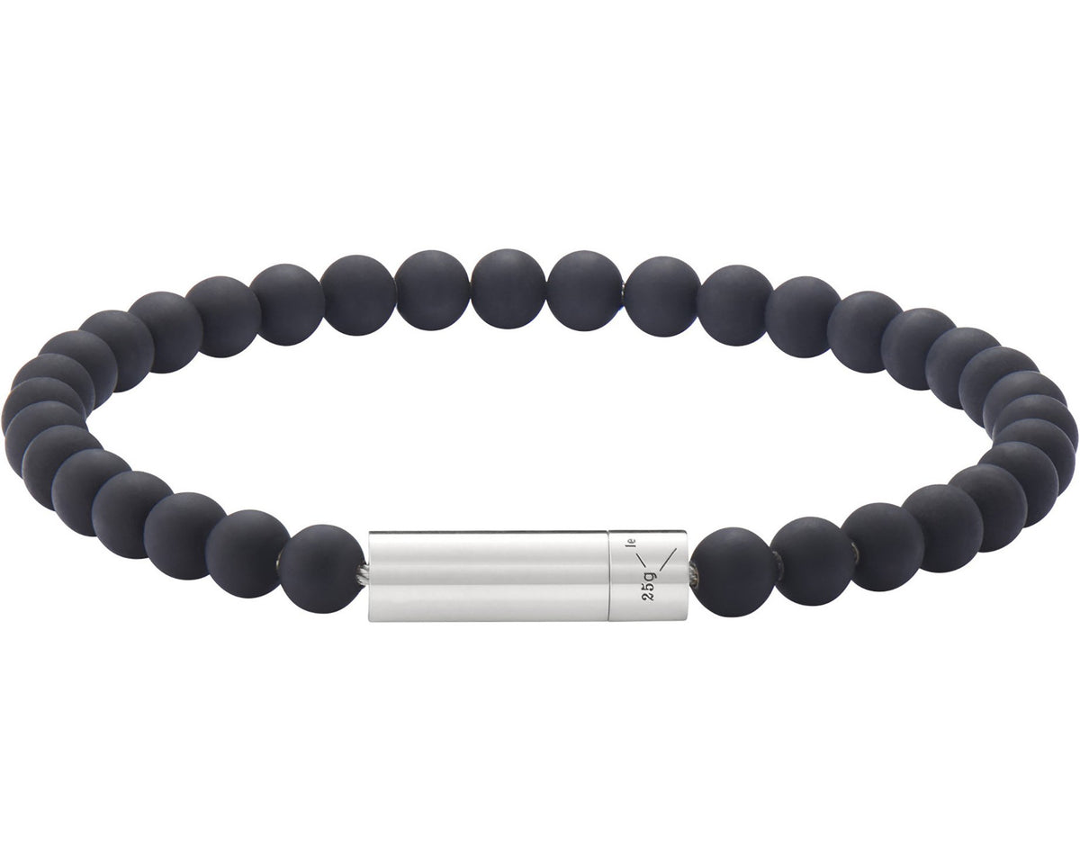 soft black bead bracelet 25g