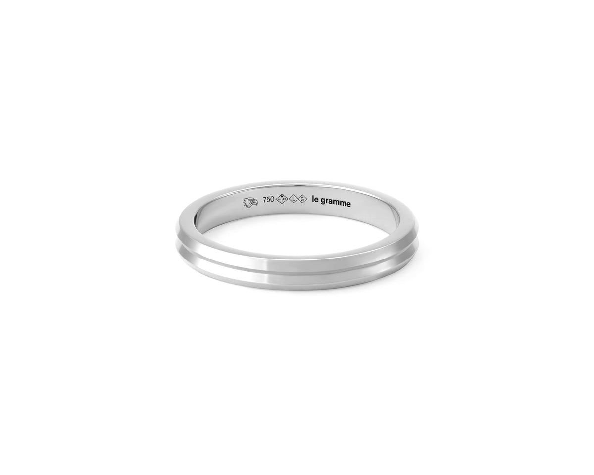 4g guilloche ribbon wedding ring