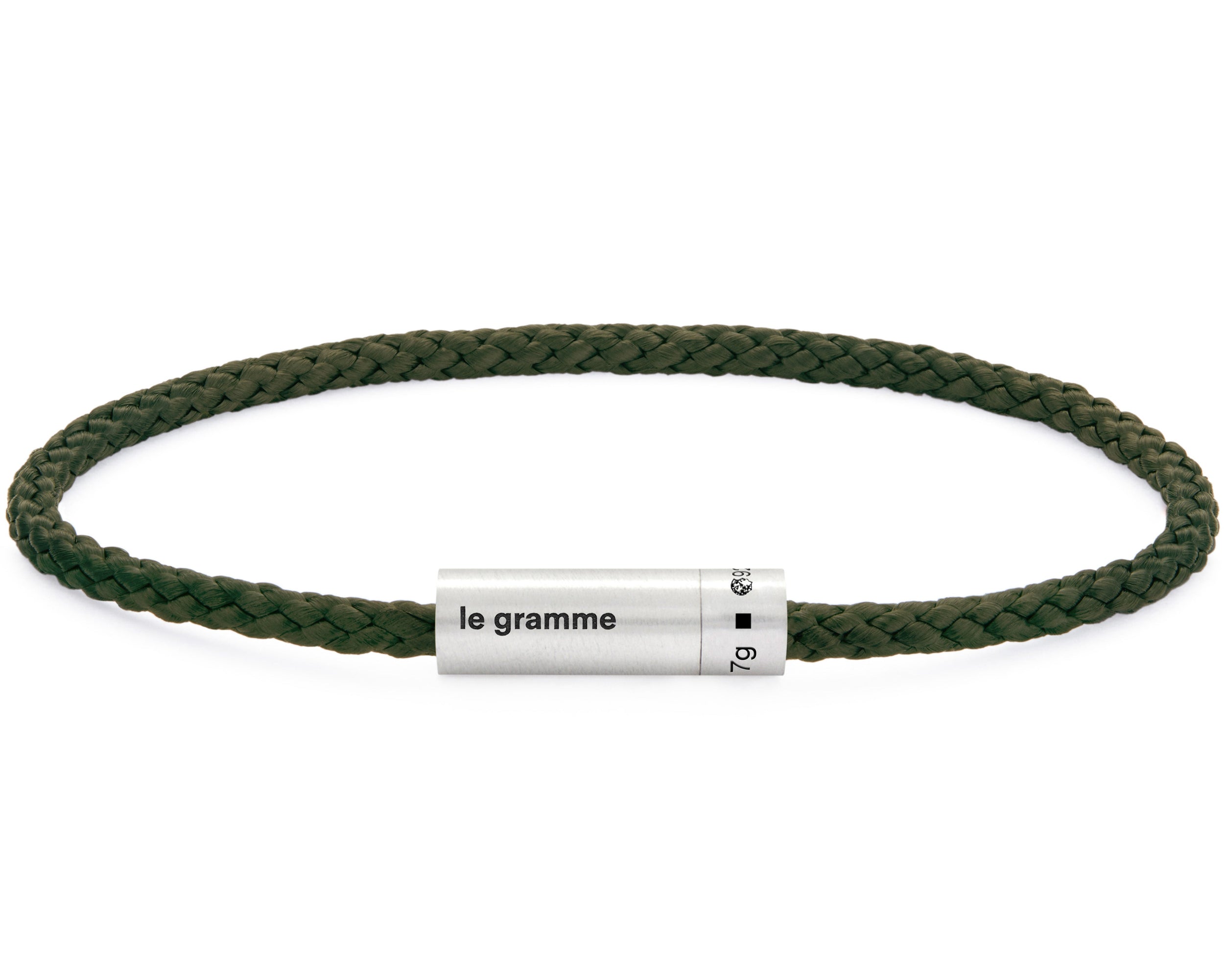 khaki nato cable bracelet 7g