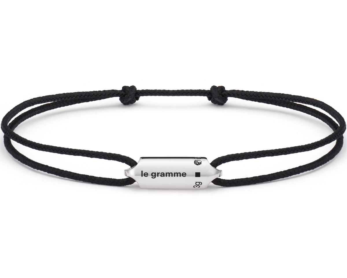 black cord bracelet segment the 3g