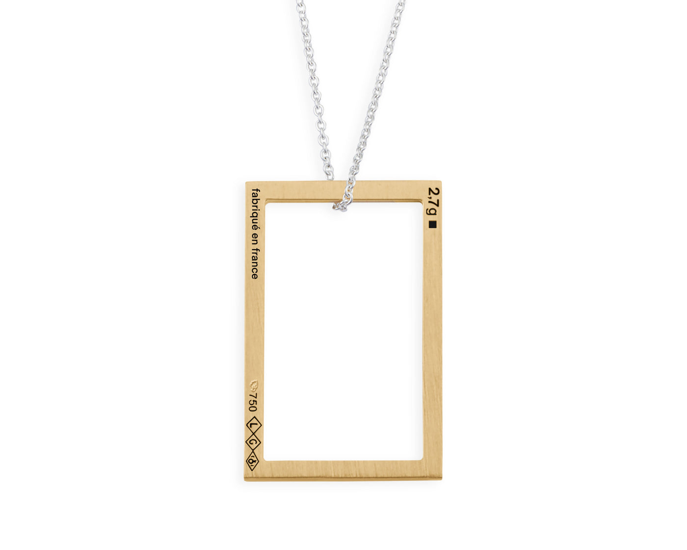 rectangle necklace 2.7g
