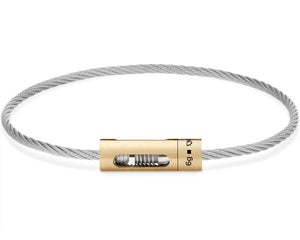 perforated cable bracelet 6g